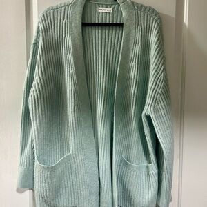 Nine West Light Mint Women's Belted Cardigan. Size XL.